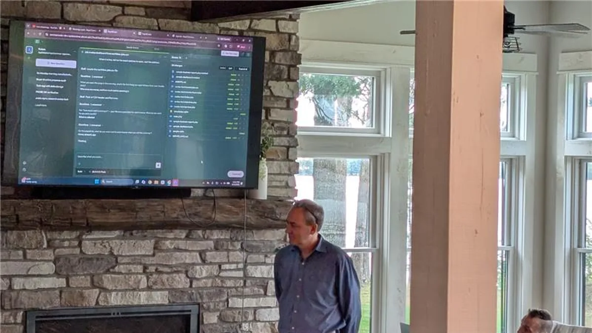 A presentation session at the AI Business Retreat 2026 in Spooner, Wisconsin