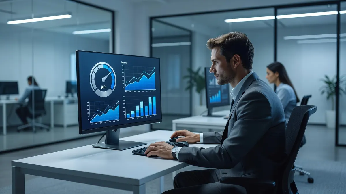 How to Build an Excel Dashboard: Sales Charts and a Speedometer KPI Gauge — article illustration