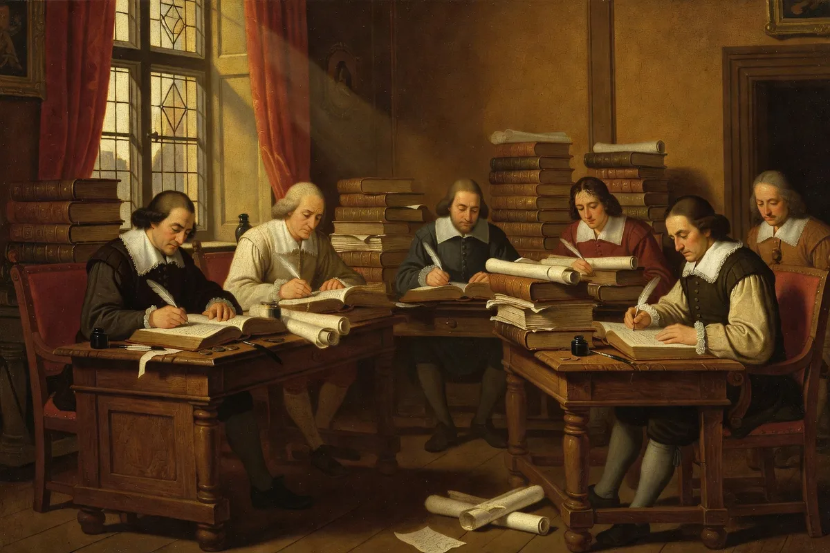 Illustration of a Houston business team reviewing repetitive workflows ready for automation