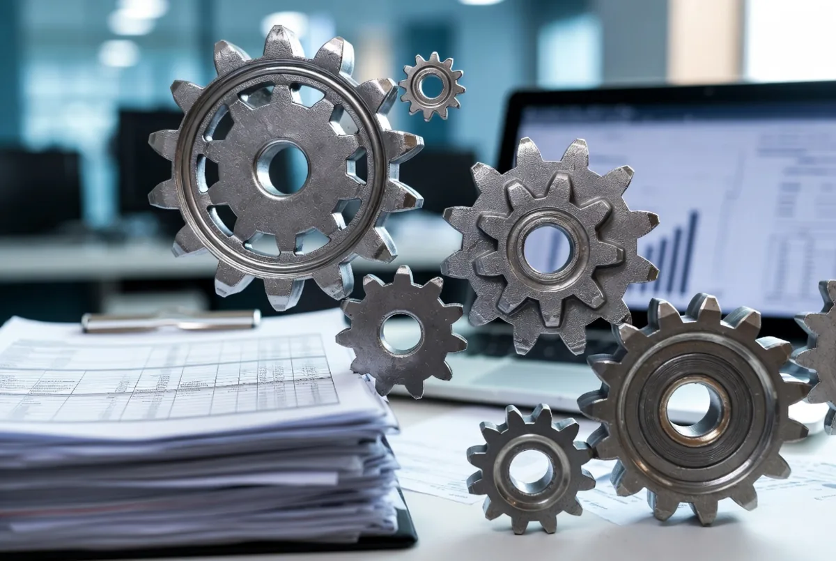 Gears over office paperwork — process automation