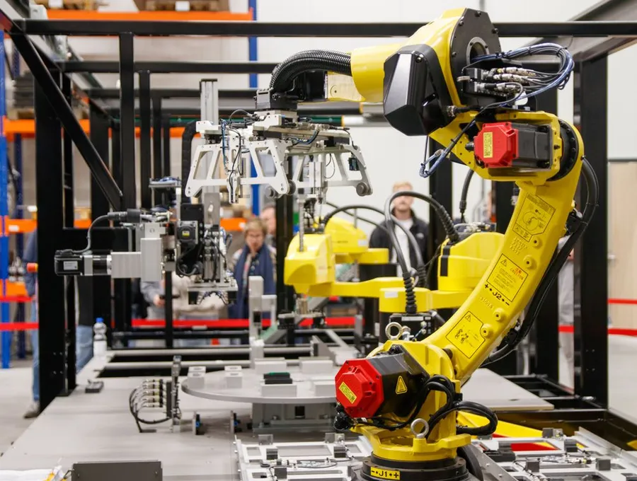 An automated industrial robot arm — Braintek OT-aware IT for manufacturers