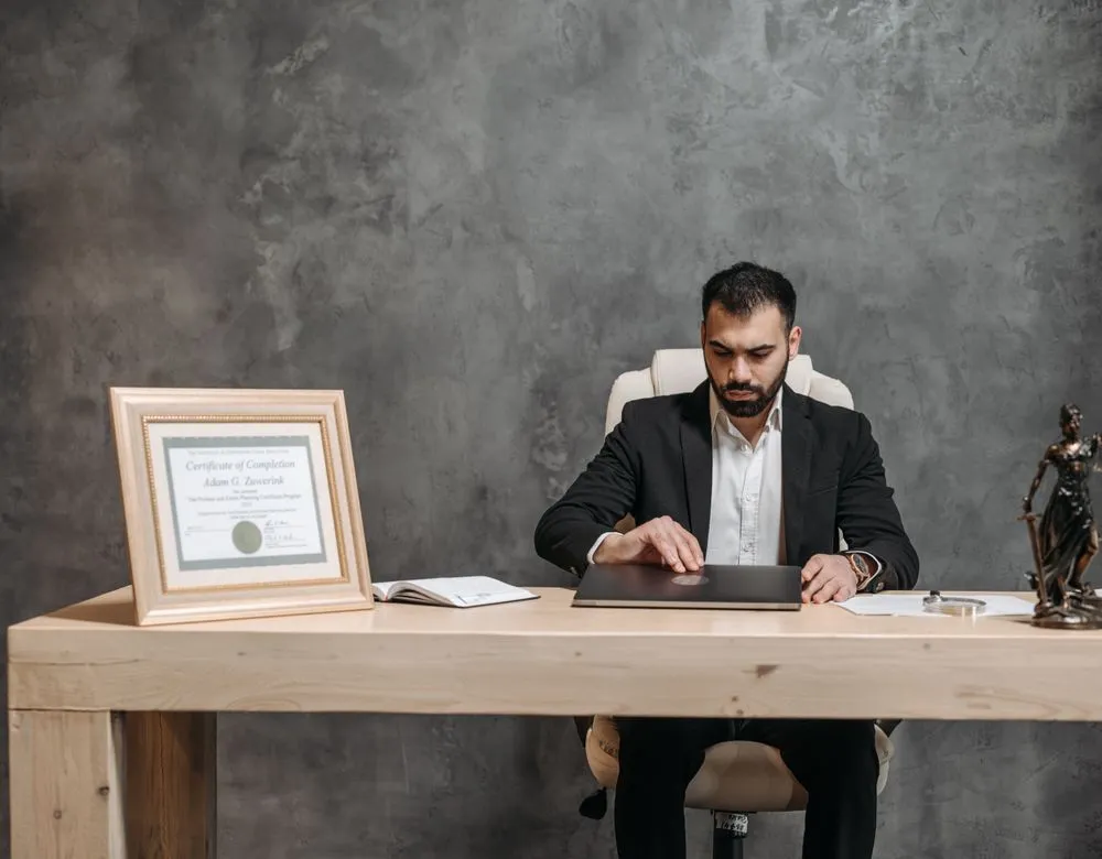 A professional working at a desk — Braintek IT for Houston professional services firms