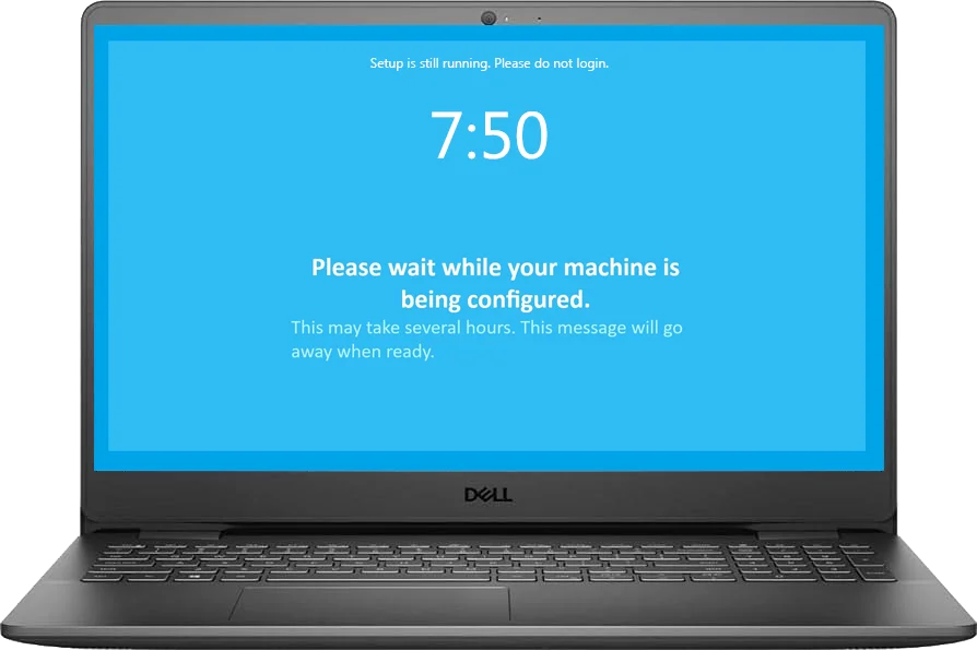 Windows Out-of-Box Experience setup screen