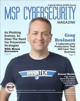 Greg Brainerd in MSP Cybersecurity Magazine special edition
