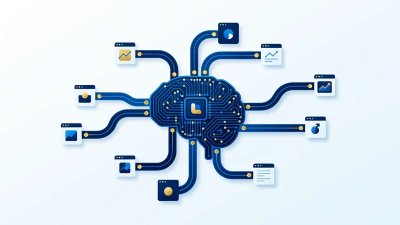 How AI and APIs work together, AI chip connected to business applications