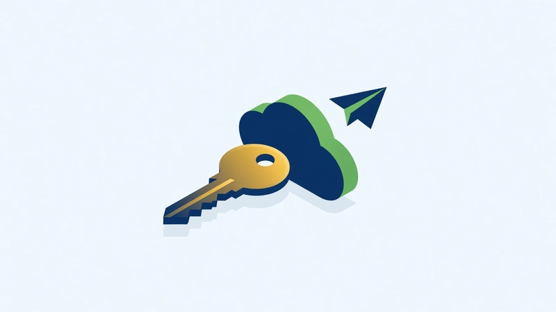 Connecting to the QuickBooks API, a key plugged into a QuickBooks-branded cloud with a Postman test request