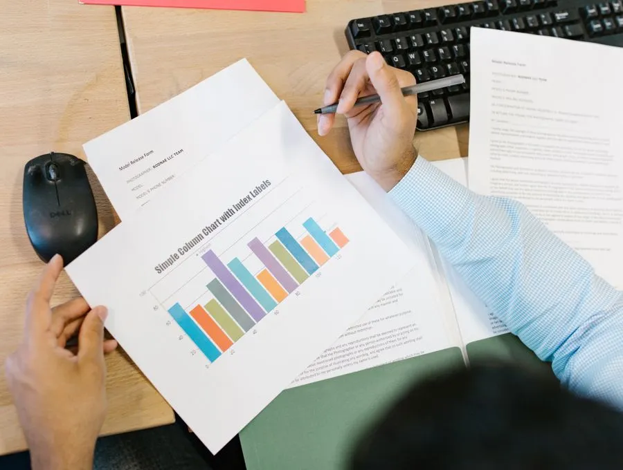 Braintek reviewing an independent cybersecurity risk assessment with a client