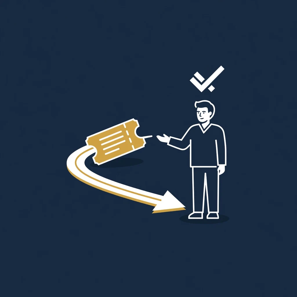 A ticket being automatically routed to a technician